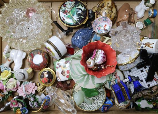 A group of mixed miniature ceramics